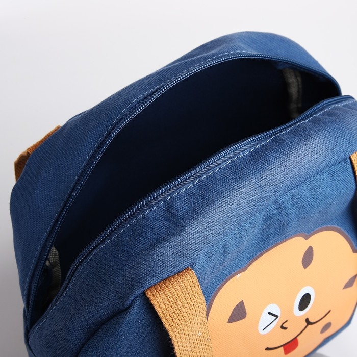 Сумка молодёжная на молнии, цвет синий Сумка молодёжная на молнии, цвет синий