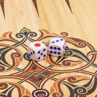 Нарды деревянные большие, настольная игра "Персидские", 40 х 40 см, с шашками