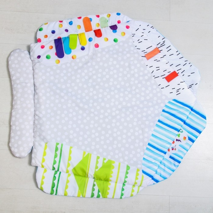 Развивающий коврик &laquo;Совушка&raquo;, подушечки, с дугами, 84х82х0,5