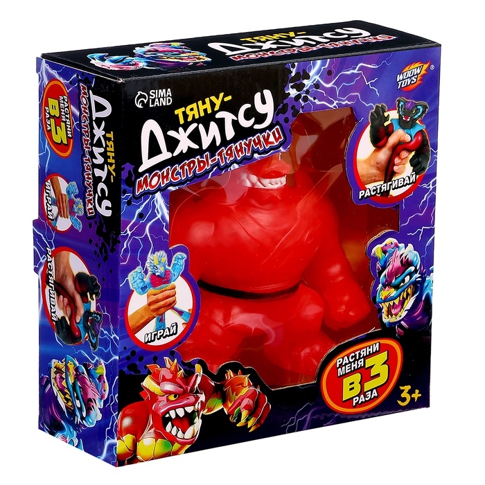 Фигурка &mdash; тянучка антистресс &laquo;Монстр. Тяну-джитсу&raquo;, цвет красный