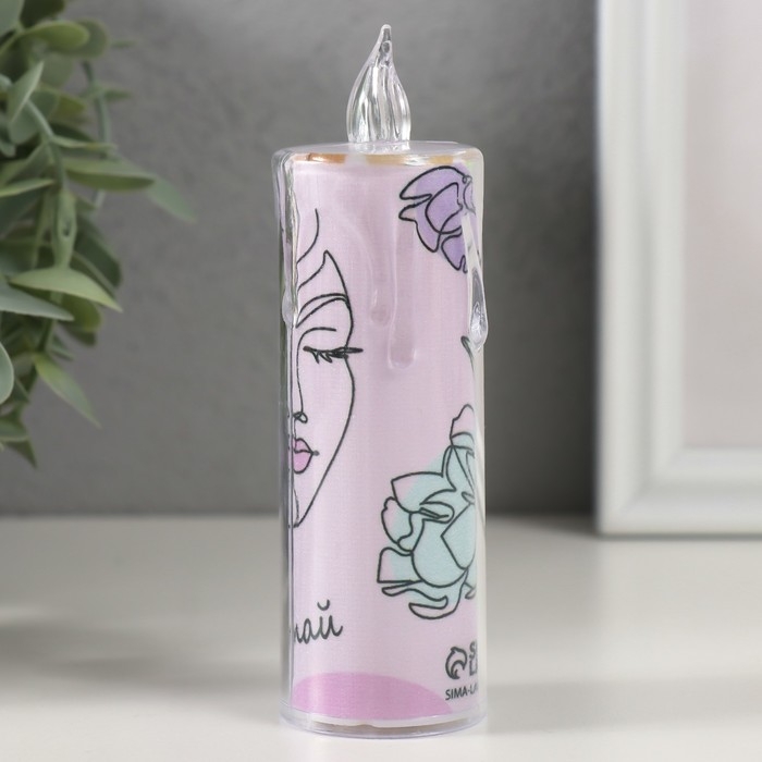 Ночник "Свеча" (Лицо)  3хLR1130 3,8х3,8х12см