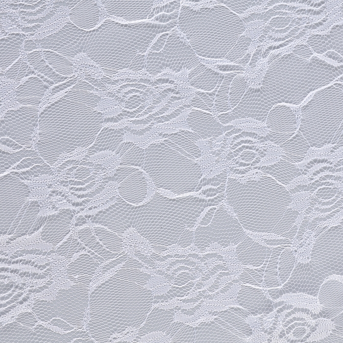 Лоскут гипюра, розочки, белый, 150 &times; 160 см