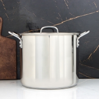 Кастрюля &laquo;Общепит&raquo;, 15 л, d=30 см, h=25 см, капсульное дно, индукция