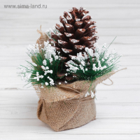 Декор с подсветкой «Шишка» 8,5х8,5х14 см Декор с подсветкой «Шишка» 8,5х8,5х14 см