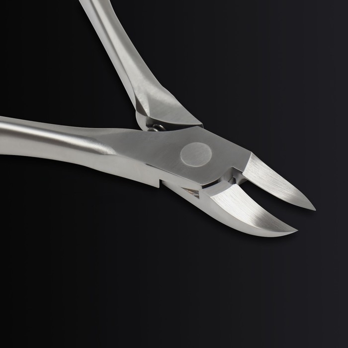 Кусачки педикюрные «Premium», скрытая пружина, изогнутая ручка, 12,5 см, длина лезвия - 17 мм, цвет серебристый Кусачки педикюрные «Premium», скрытая пружина, изогнутая ручка, 12,5 см, длина лезвия - 17 мм, цвет серебристый