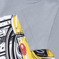 Футболка для мальчика, цвет серый, рост 122 см