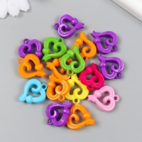 Декор для творчества пластик "Сердца изогнутые" цветные набор 25 гр 0,7х2,1х2,6 см Декор для творчества пластик "Сердца изогнутые" цветные набор 25 гр 0,7х2,1х2,6 см