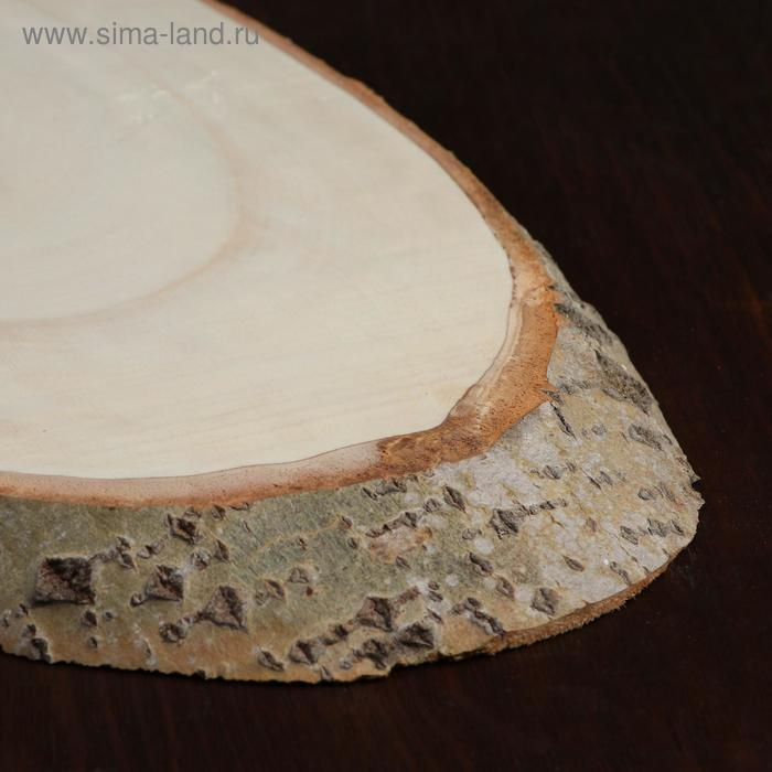 Спил осины, косой, 60х28 &plusmn;2см