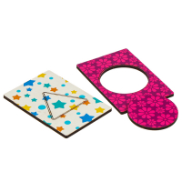 Деревянные карточки &laquo;Фигуры&raquo; набор 15 карточек: 5,5 х 8,3 см