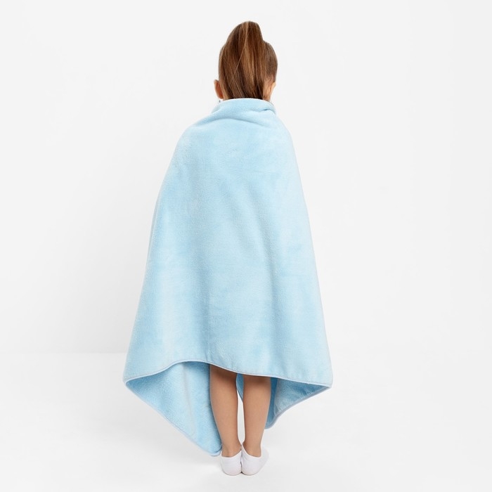 Полотенце детское Крошка Я &laquo;Зайчик&raquo;, 70х140 см, цвет голубой, 100% полиэстер, 360г/м2