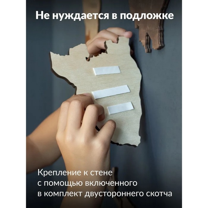 Карта мира, из натурального дерева Карта мира, из натурального дерева