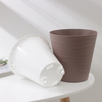 Кашпо для цветов со вставкой &laquo;Валенсия&raquo;, 2 л, цвет мокко