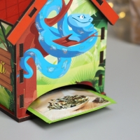 Новогодний чайный домик "Змея. Сочиняй мечты" 10,5х9,5х12 см Новогодний чайный домик "Змея. Сочиняй мечты" 10,5х9,5х12 см