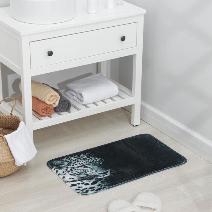 Коврик для ванной Доляна «Леопард», 45×75 см Коврик для ванной Доляна «Леопард», 45×75 см