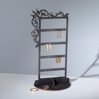 Подставка для украшений «Вензелёк» 14×14×24 см, толщина 3 мм, цвет полисандр Подставка для украшений «Вензелёк» 14×14×24 см, толщина 3 мм, цвет полисандр