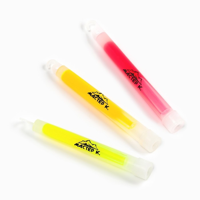 Набор Набор "Химический источник света" 3 шт, зеленый, желтый, оранжевый, 15 см