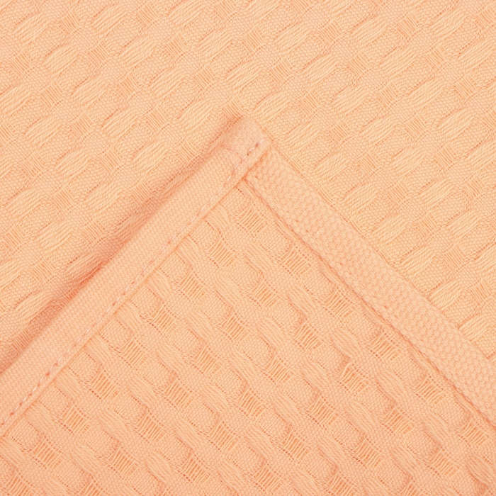 Полотенце "Доляна" цв. коралловый 35х60 см, 100% хл., крупная вафля 220 г/м2