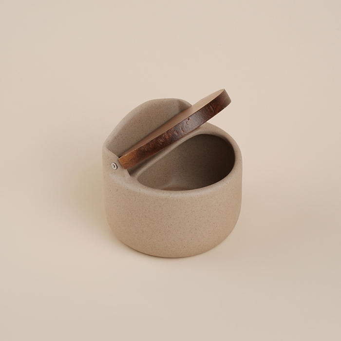 Банка для хранения сыпучих продуктов SL Home &laquo;Стун форест&raquo;, 350 мл, 7,5&times;16 см, керамическая, цвет бежевый