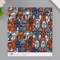 Бумага для скрапбукинга двусторонняя "Африка" плотность 180 гр набор 10 шт 15,5х17 см