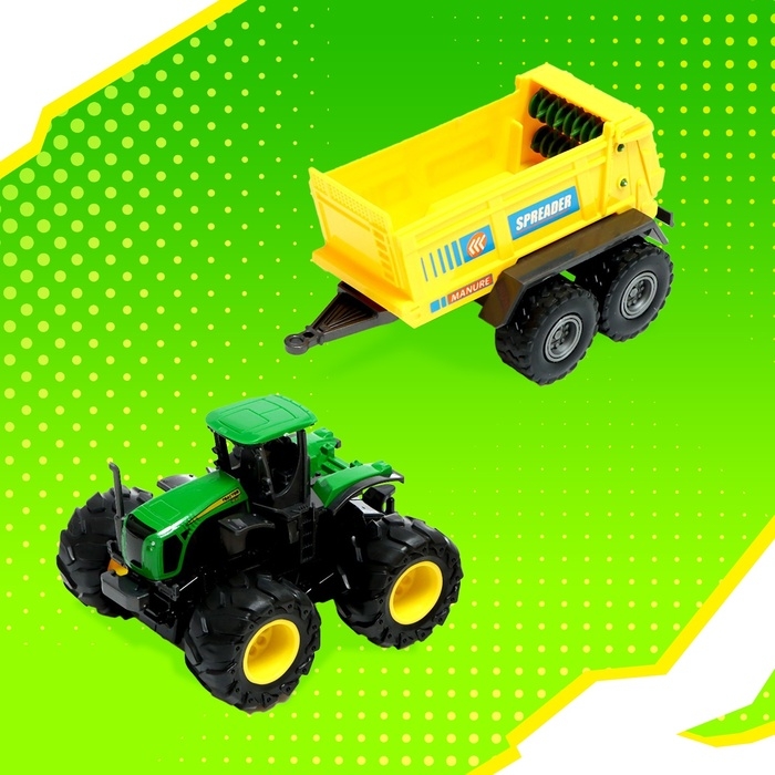 Трактор металлический «Спецтехника», инерция, МИКС Трактор металлический «Спецтехника», инерция, МИКС