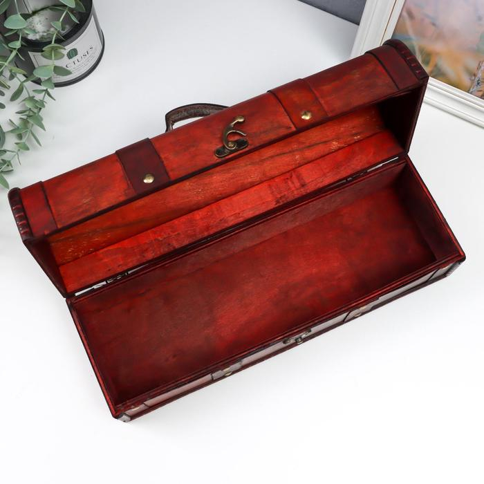 Шкатулка дерево под бутылку Шкатулка дерево под бутылку "Средневековье" 11,5х34,5х13 см