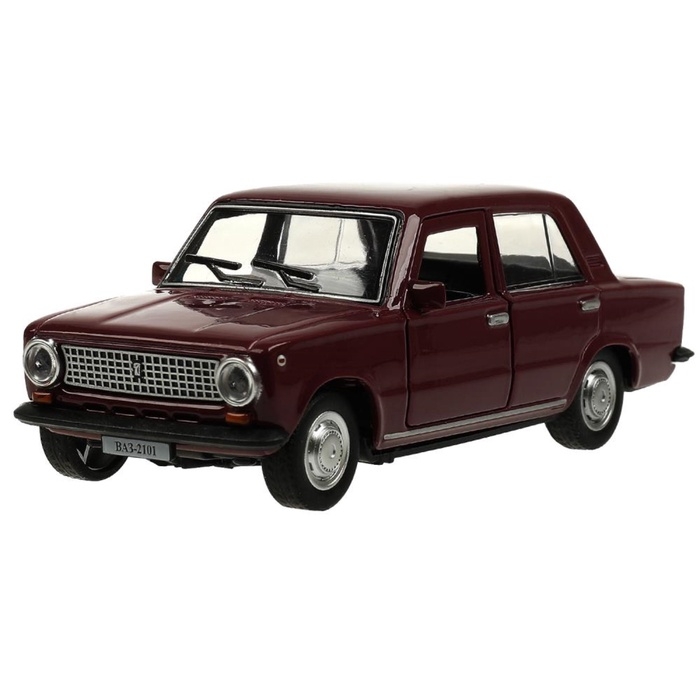 Машинка металлическая «ВАЗ-2101», ретро - модель «Копейка», открываются двери, багажник, инерция, 12 см, фиолетовый Машинка металлическая «ВАЗ-2101», ретро - модель «Копейка», открываются двери, багажник, инерция, 12 см, фиолетовый