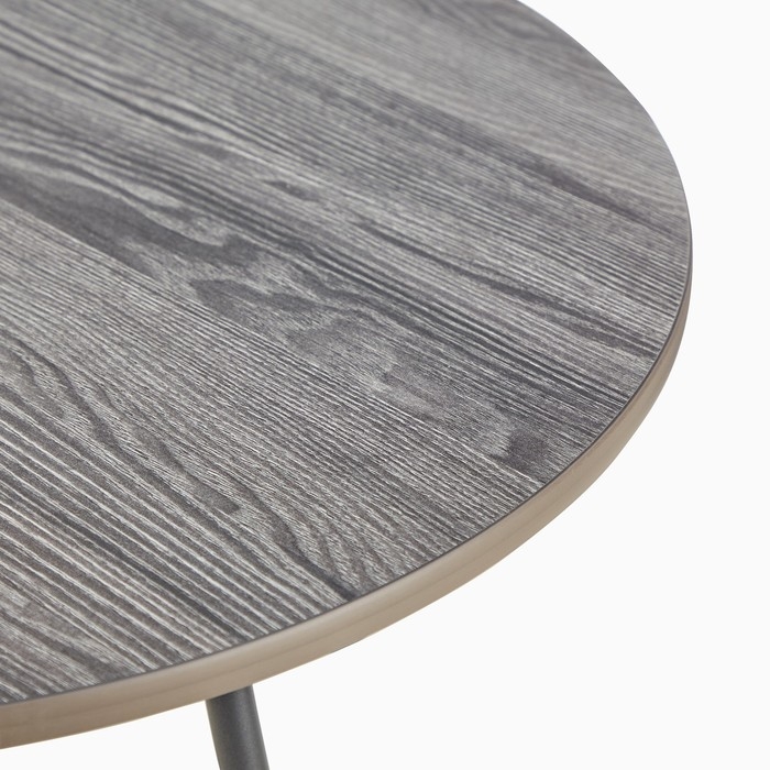 Журнальный столик &laquo;Стандарт&raquo;, Ясень чёрный, d=650 мм