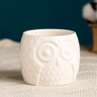 Горшок "Эко совушка" 8х6,5см