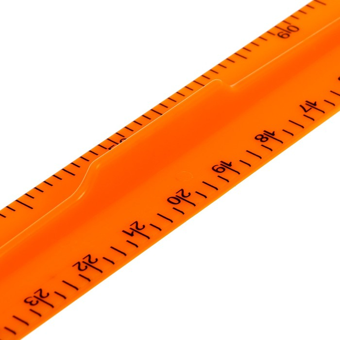 Линейка для школьной доски с держателем, 1 м, оранжевый Линейка для школьной доски с держателем, 1 м, оранжевый