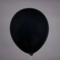 Шар латексный 12", пастель, цвет чёрный, набор 50 шт.