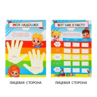 Папка школьная на кольцах &laquo;Портфолио дошкольника&raquo;, 14 листов-разделителей, 24,5 х 32 см.