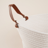 Корзина для хранения SL Home &laquo;Луиза&raquo;, плетёная ручной работы, 33&times;33&times;16 см, цвет белый