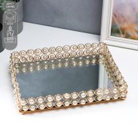 Подставка интерьерная под свечи с зеркалом "Жемчужинки" 5,5х23х30 см Подставка интерьерная под свечи с зеркалом "Жемчужинки" 5,5х23х30 см