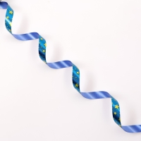 Новый год. Лента для декора и подарков новогодняя новогодняяя "Звезды", 1,2см х 45м, синий. Новый год. Лента для декора и подарков новогодняя новогодняяя "Звезды", 1,2см х 45м, синий.