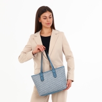 Сумка женская на молнии, средний размер, цвет голубой Сумка женская на молнии, средний размер, цвет голубой