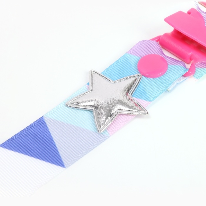Держатель для соски - пустышки «Звёздочка», на ленте Держатель для соски - пустышки «Звёздочка», на ленте