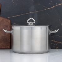 Кастрюля, 9 л, d=28 см, h=17,5 см, металлическая крышка, капсульное дно, индукция