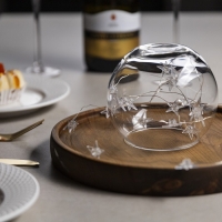 Гирлянда &laquo;Нить&raquo; 2 м роса с насадками &laquo;Звезда&raquo;, IP20, серебристая нить, 20 LED, свечение белое, 2 режима, ААх2