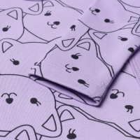 Боди детское, цвет лиловый/котята, рост 80 см Боди детское, цвет лиловый/котята, рост 80 см