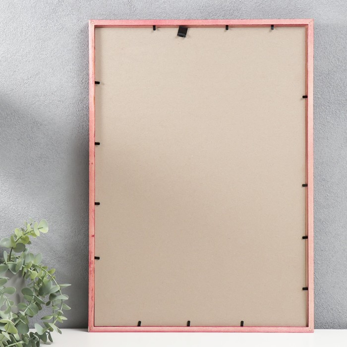 Фоторамка сосна с14 №1 вишня 35х50 см (пластиковый экран)