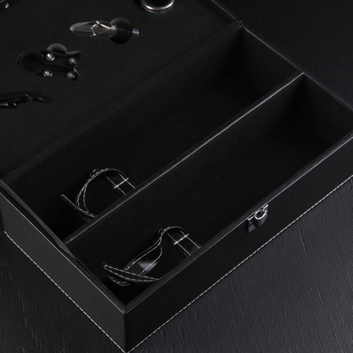 Набор для вина на 2 бутылки Доляна &laquo;Премьер&raquo;, 4 предмета: штопор, пробка, воронка, кольцо