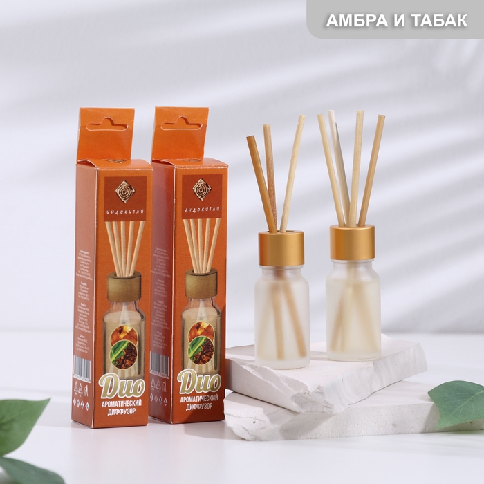Набор диффузоров Набор диффузоров "Амбра и табак" по 10 мл, 2 шт