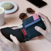 Портмоне Arrival, черное с красным Портмоне Arrival, черное с красным