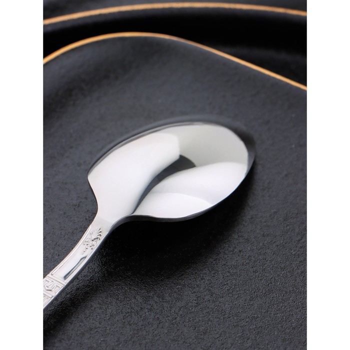 Ложка чайная «Беркли», длина 14,4 см, толщина 2 мм, цвет серебряный Ложка чайная «Беркли», длина 14,4 см, толщина 2 мм, цвет серебряный