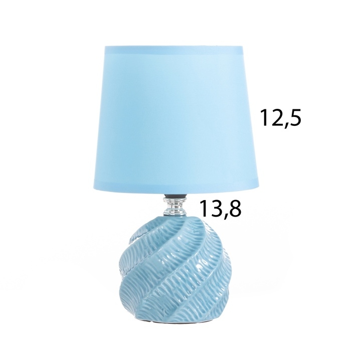 Лампа настольная Лампа настольная "Альваро" 1х40Вт Е14 синий 14,5х14,5х24см