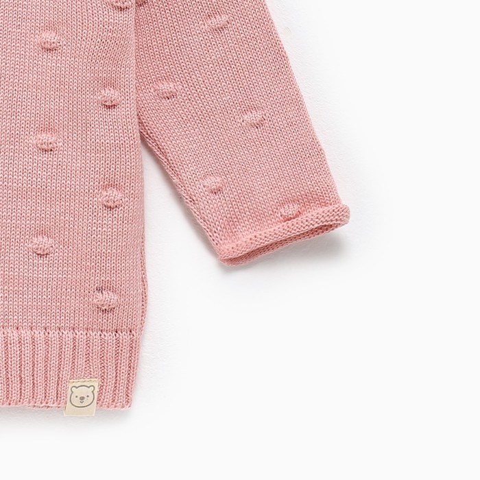 Кардиган вязаный Крошка Я, рост 86-92 см, цвет розовый Кардиган вязаный Крошка Я, рост 86-92 см, цвет розовый