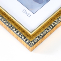 Фоторамка пластик "Камея" 15х21 см, золото Фоторамка пластик "Камея" 15х21 см, золото