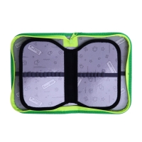 Пенал 3 секции, вкладка внутри, 140 х 210 х 40 мм, тканевый, Calligrata TOP Block "Динозавр" Пенал 3 секции, вкладка внутри, 140 х 210 х 40 мм, тканевый, Calligrata TOP Block "Динозавр"