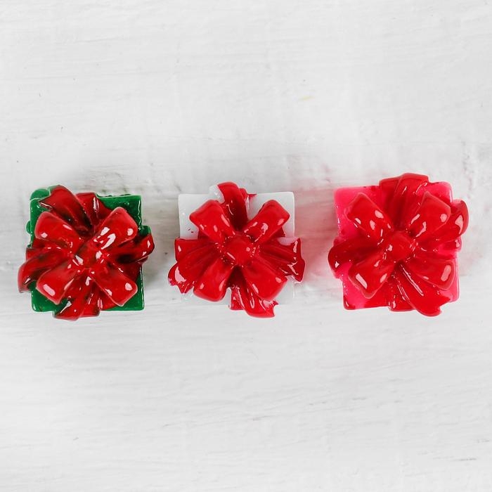 Миниатюра кукольная &laquo;Подарочек&raquo;, набор 4 шт, размер 1 шт: 1,5&times;1,5&times;1,6 см, цвета МИКС