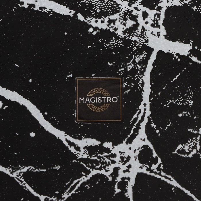 Блюдо стеклянное сервировочное Magistro «Мрамор», 26,5×17,5×2 см, цвет чёрный Блюдо стеклянное сервировочное Magistro «Мрамор», 26,5×17,5×2 см, цвет чёрный